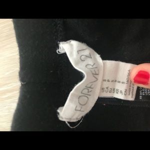 3 cropped black leggings